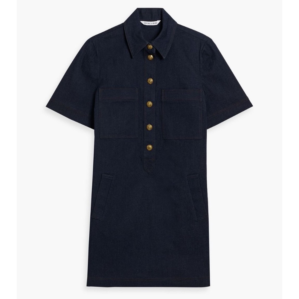 VERONICA BEARD Koulis denim mini shirt dress - Picture 2 of 7